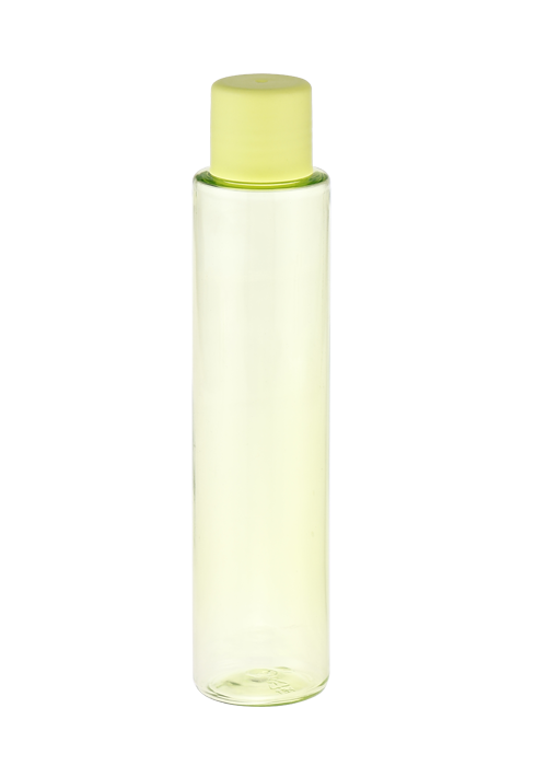 60-100ml 24口径ターコイズPET円筒形ボトル、スクリューキャップ付き